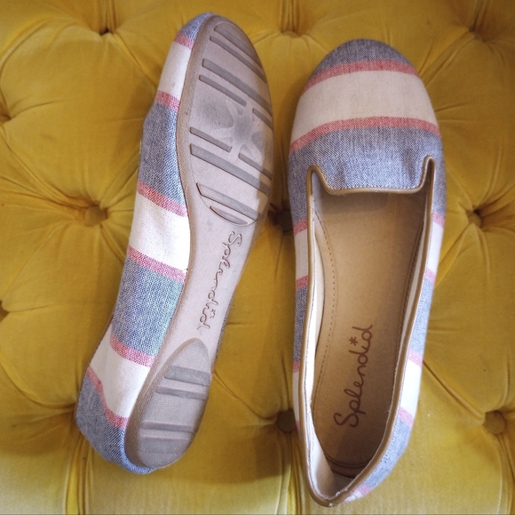 Splendid Linen Striped Flats size 7 - Picture 2 of 3